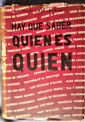 Hay Que Saber Quien Es Quien - Mariano Perla - 1945