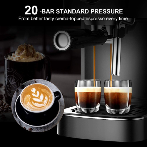 Cafetera Bonsenkitchen, Espresso, 20 Bar, Con Espumador