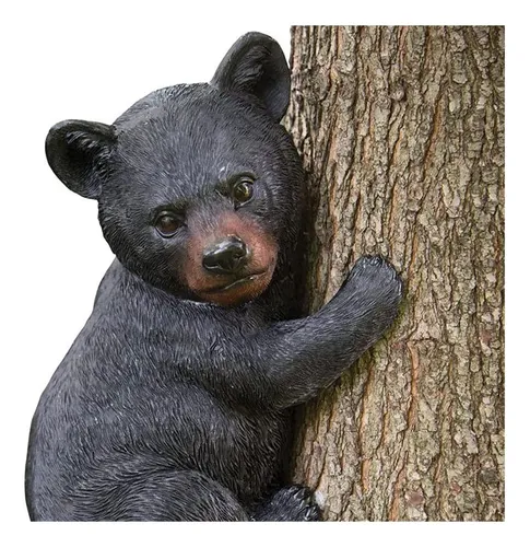 Bits And Pieces - Bear Cub Tree Hugger - Decoraciones De Pat