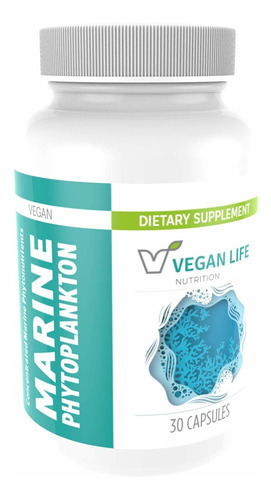 Vegan Life Nutrition - Cápsulas De Fitoplancton Marino - Sin