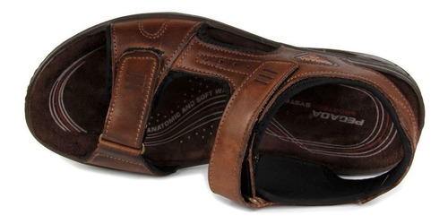 Imagem 5 de 6 de Sandalia Masculina Pegada 132906-01 Em Couro - Pinhao
