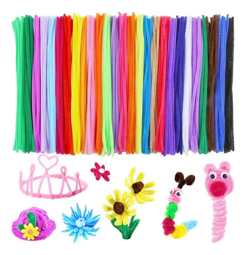 Limpia Pipas Chenile Diferentes Colores Con 1000 Pz Limpipas