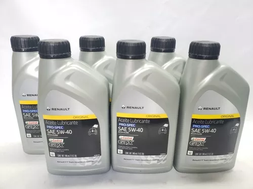 Aceite Elf 5w40 6 Piezas Original Sintético Renault