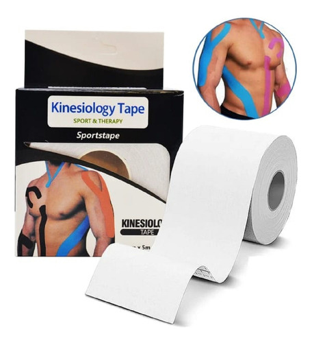 Tape Cinta Kinesiologica De Recuperación 5mx5cm En Colores 