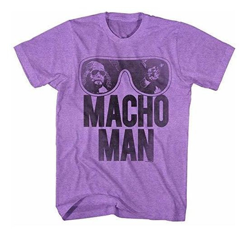 Camiseta Morada Macho Man Wrestler.