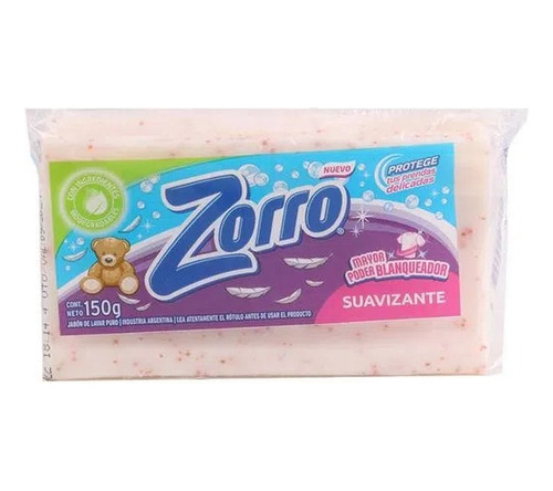 Jabon En Pan Zorro Suavizante 150 Grs