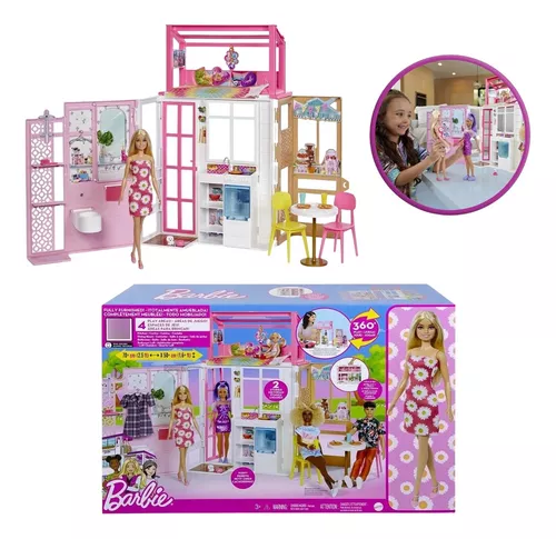 BARBIE ESTATE CASA GLAM COM BONECA MATTEL