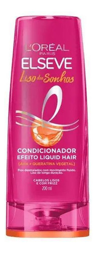 Condicionador Elseve Liso Dos Sonhos Aha + Queratinavegetal