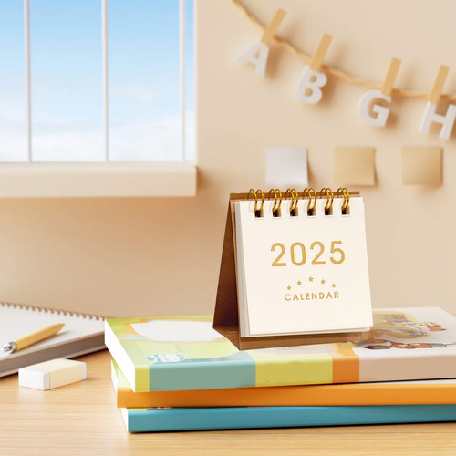 Calendario Plegable Para Escritorio 2025, Calendario De Escr
