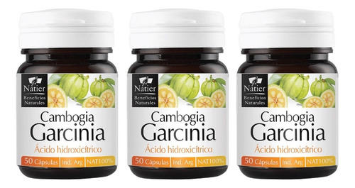 Kit X3 Cambogia Garcinia Estimula El Metabolismo Natier 