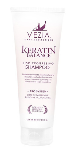 Shampoo Keratin Balance Vezia 250ml