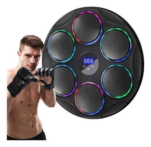 Boxing Machine AMTUMI of Music Trainer De Box Electronico With Bluetooth Music & Color Games Martial arts and boxing máquina de boxeo colgante con música y juegos color negro