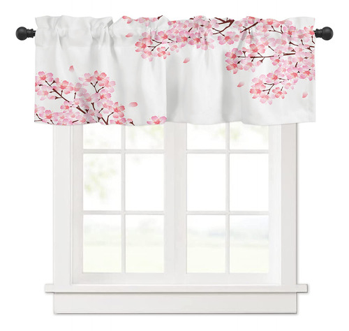 Cenefa Cortina Ventana Flor Para Cocina Baño Sala Estar 52 X