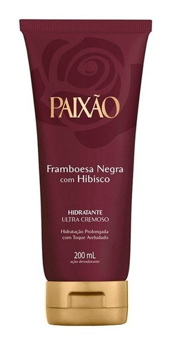 Hidratante Desodorante Paixão Framboesa Negra Com Hibisco 200ml