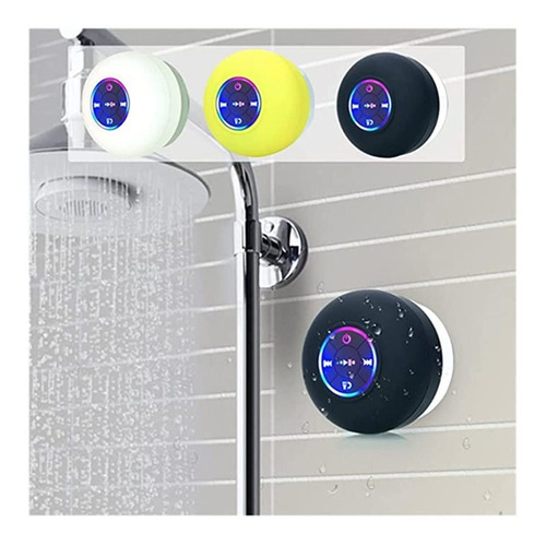 Altavoz Ducha Mano Libr Bluetooth Luz Color 5.0 Recargable