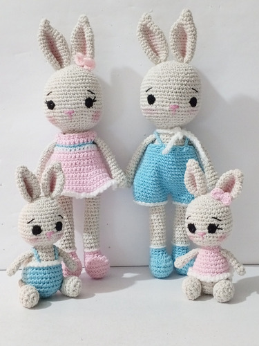 Peluches Conejitos Amigurumis Tejidos A Crochet 