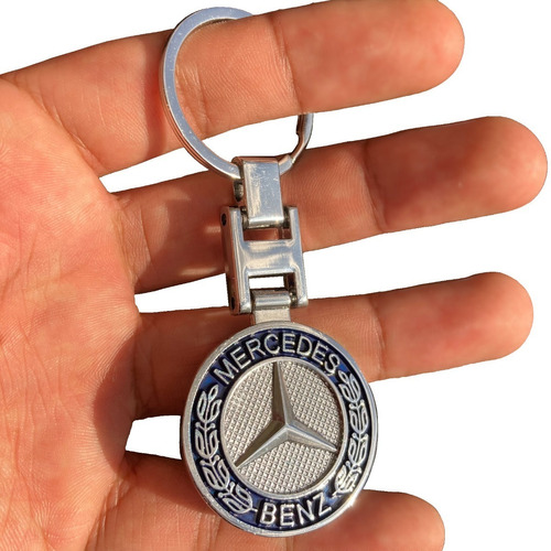 Llavero Emblema Mercedes Benz Logo Metal 3d