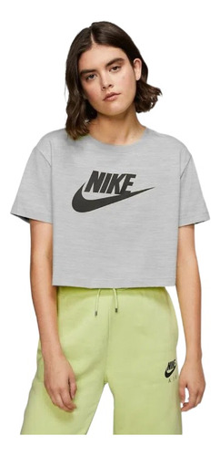 Camiseta Nike Tee Essential Gris Mujer