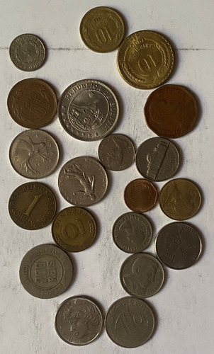 20 Monedas Austria China Brasil Bolivia Paraguay Lote 913/7m