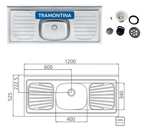 Imagen 9 de 10 de Conjunto Bajo Mesada + Mueble Aereo De Cocina + Pileta Inox