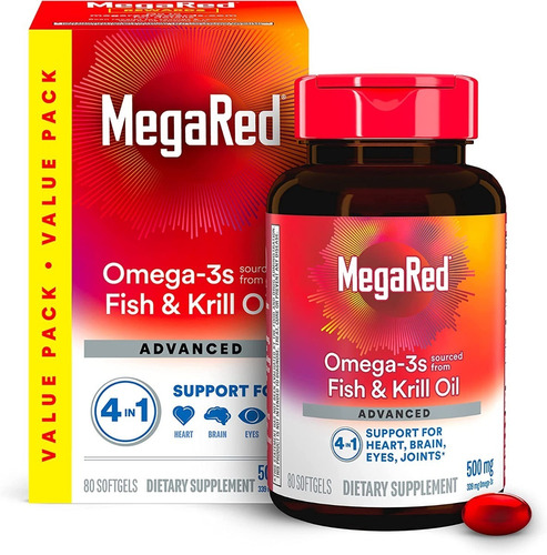 Omega 3 + Aceite Krill - 80 Caps - Unidad a $3561