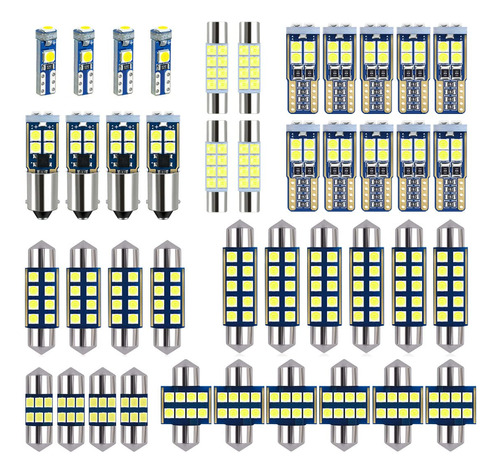 Ebaifun Paquete De 42 Bombillas Led Blancas De 12 V De3175 6