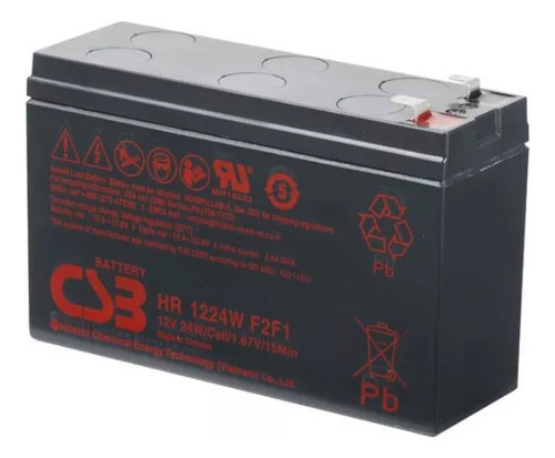 Batería Csb 12v 6ah - Hr1224w (12v 24w) - Cs3 Eaton Apc Ups