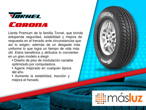 4 Llantas Corona Tornel P185/70r13 S85