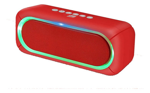 Bocina Portátil Bluetooth Altavoz Con Luz Led