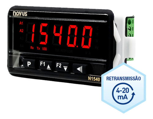 Indicador De Processos N1540 Com 2 Saídas A Relé Novus