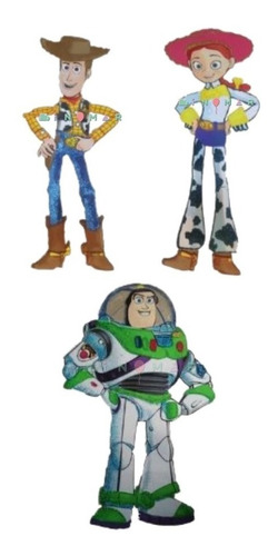 Foamy/goma Eva: Toy Story. 3 Figuras Grandes. Buzz, Woody, J