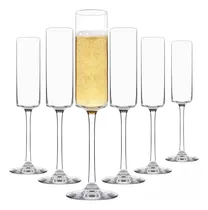 Comprar Juego De 6 Copas De Champán Rectas Copas-copas De Champán