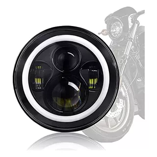 Dot 5 3/4 5.75 Pulgadas Halo Motocicleta Led Faro Drl ...