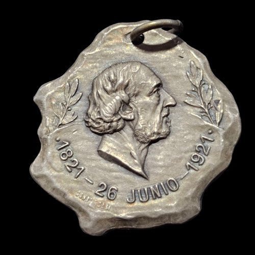 Medalla Asociacion Patritica Centenario Mitre Año 1921 - 202