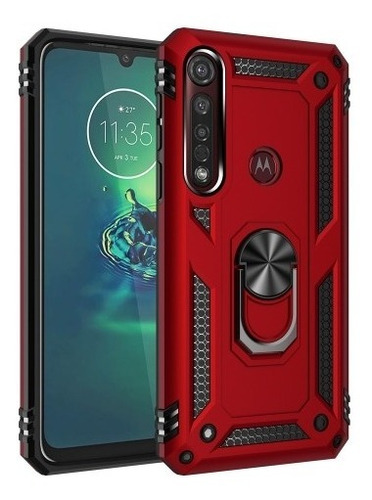 Funda Protectora Para Motorola One Macro + Cristal 21d