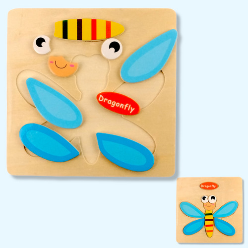 Set De 10 Rompecabezas De Madera 3-d Didáctico Infantil