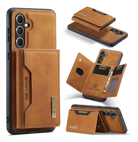 Funda De Piel Tipo Cartera Desmontable Para Samsung Galaxy S