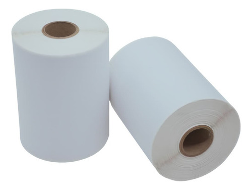 10 Rolos Etiqueta 40x15x2 Juntas Couchê Zebra Argox Elgin Cor Branco