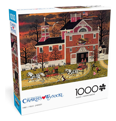 Rompecabezas Buffalo Games Charles Wysocki Fire 1000 Piezas
