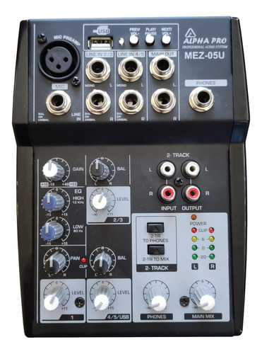 Mixer Analogo Usb Alpha Pro Mez-051