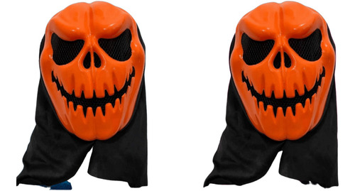 Máscara Calabaza Diablo Disfraz Para Halloween Terror
