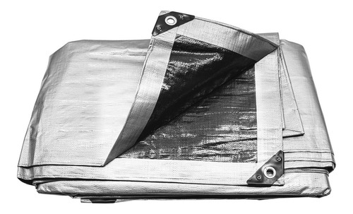 Lona Reforzada Gris 5 X 7m Impermeable Multiusos 10776