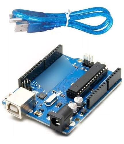 Arduino Uno Con Chip Desmontable + Cable Usb