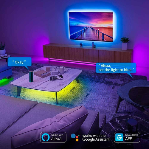 Tira De Luces Led Rgb Wifi Y Bluetooth De 10 Mts Govee