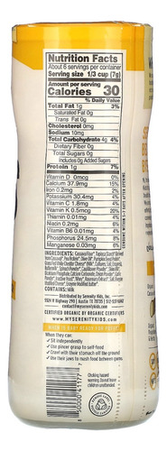 Puffs Cereal Para Bebé Cheddar, Coliflor Y Espinaca Organico