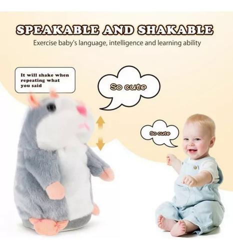 Peluche De Hámster Parlante Toyandona De 2 Pies