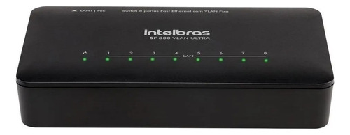 Switch Intelbras 8 Portas Com Anti Surto - Sf 800 Q+ Ultra