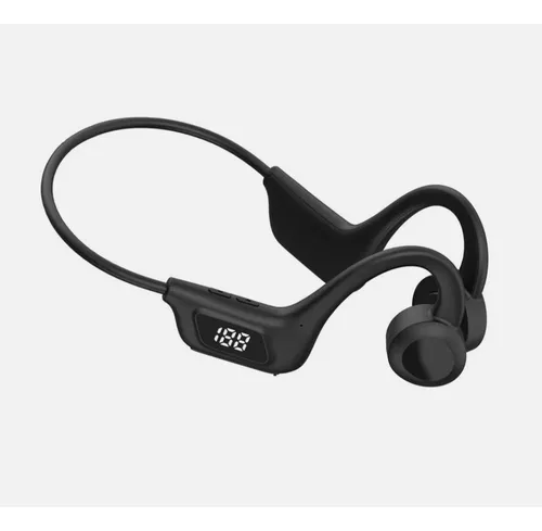Auriculares Conducción Ósea Inalámbricos Bluetooth Deporte Negro