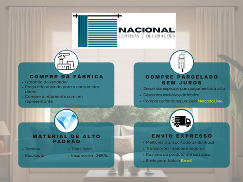 Persiana Rolo Medida Personalizada Blackout Linho Luxo 100%