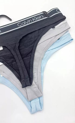 Calvin Klein Set 3 Tangas Bamboo Mujer Originales